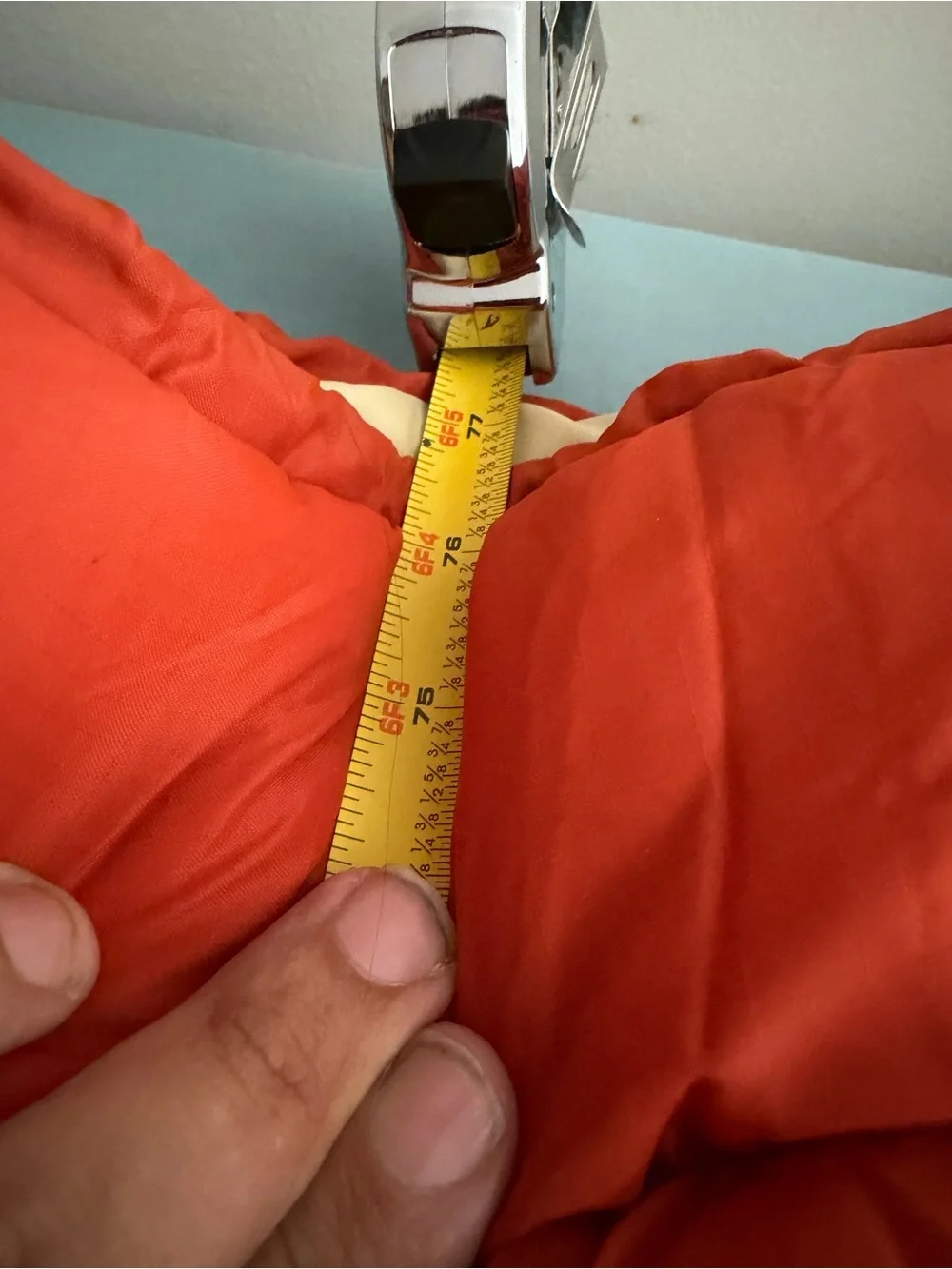 1980s/1970s Vintage orange Sleeping Bag - great for outdoor camping